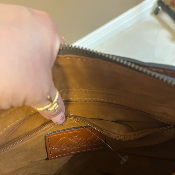 Patricia Nash Heritage‎ Angela Double-Compartment Leather Satchel Handbag - Picture 15 of 16